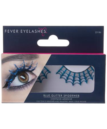 Eyelashes Spiderwebs with Glitter 1 piece (1 pack)