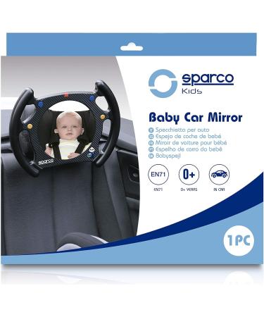 Sparco SPCK1301 Baby Mirror - Wheel Shape | Premium Quality Competition Mirror - Buy Online on SooperMarket.com