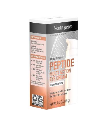 Neutrogena Rapid Firming Peptide Eye Cream - Pack of 4 | Hydrating, Fragrance-Free, & Brightening Formula to Reduce Fine Lines & Puffiness - Buy Online on SooperMarket.com