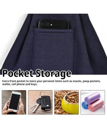 CUBY Reversible Puppy Dog Sling Carrier for Small Medium Dogs - Dark Blue01 - Buy Online on SooperMarket.com