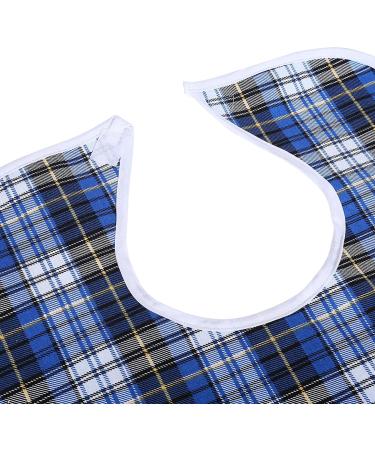 Adult Bib 3Colors Adult Waterproof Mealtime Bib Double Layer Elder Dinning Clothes Protector Ideal for Inconvenience People(Blue) - Buy Online on SooperMarket.com