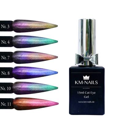 KM-NAILS CAT EYE GEL 5D 6 Set in 15ml