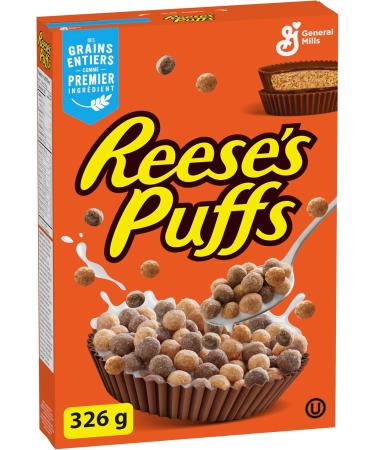 Reese's Puffs Chocolate Peanut Butter Cereal Box Made with Real Reese's Peanut Butter 326 Grams Package of Cereal - Buy Online on SooperMarket.com