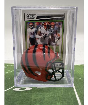 Cincinnati Bengals NFL Helmet Shadowbox w/Ja'Marr Chase card
