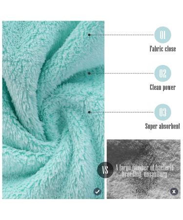 24 Count Premium Soft Makeup Remover Cloths - Microfiber Facial Washcloths - Fast Drying & Highly Absorbent Towel - Pink-Blue 7x9 Inch (Pack of 24) - Buy Online on SooperMarket.com