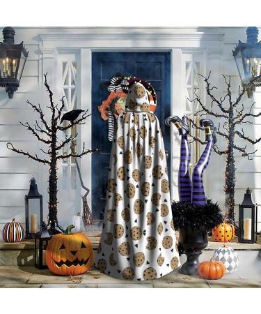 YYHHAOFA Halloween Adult Hooded Cloak - Cosplay Party Costume for Men and Women Cookies Food Chocolate Chip Biscuits Cookies Food Chocolate Chip Biscuits One size - Buy Online on SooperMarket.com