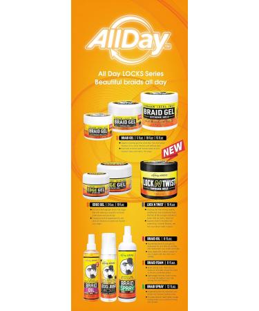 AllDay Locks Braid Foam (8 oz) & Braid Spray (12 oz) Bundle | Frizz Control Lightweight Easy to Apply | Sets & Revives Braids Locks Twists Cornrows - Buy Online on SooperMarket.com