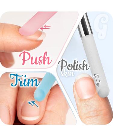 Professional Glass Nail Shaver & File - Precision Manicure Tool for Cuticles | Czech Quality Baby Blue - Buy Online on SooperMarket.com