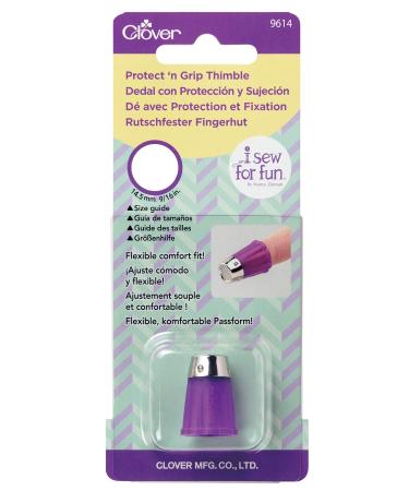Clover I Sew for Fun Protect'n Grip Thimble  purple