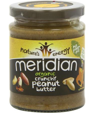 MERIDIAN FOODS - No GM Soya Organic Peanut Butter Crunchy 100% Nuts 280g - Buy Online on SooperMarket.com
