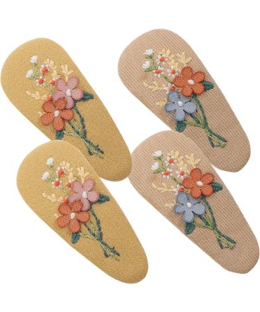 ABOOFAN 6 Pairs Hairpin No Slip Fabric Hair Clip Kids Accessories for Girls Kids Hair Clip Girl Cute Hair Barrettes for Fine Hair Baby Hair Pin Alloy Toddler Little Girl Cloth Flowers - Buy Online on SooperMarket.com