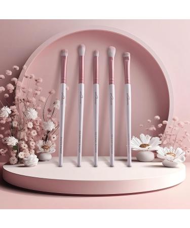 Buy Luvia Eye Brush Set - Essential 5 Piece Vegan Eyeshadow Makeup Brushes for Perfect Blending & Application - International Shipping Available - Buy Online on SooperMarket.com