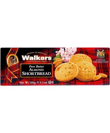 Walkers Shortbread Almond Rounds Traditional Pure Butter Scottish Recipe 150g - Buy Online on SooperMarket.com