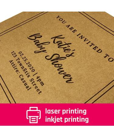 40 Sheets 300 GSM Brown Kraft Cardstock | 8.5 x 11 inches | Heavyweight (110 lb. Cover) - Buy Online on SooperMarket.com