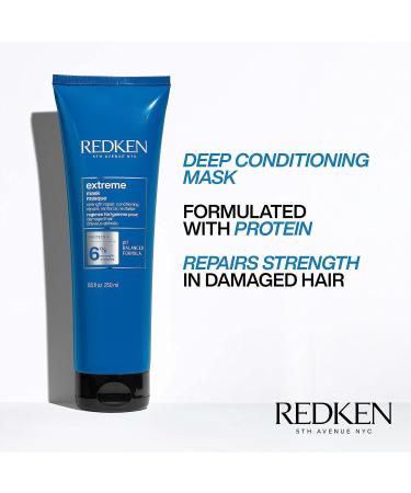 REDKEN Extreme Hair Mask Treatment 250ml - Fortifies & Strengthens Distressed Hair - Buy Online on SooperMarket.com