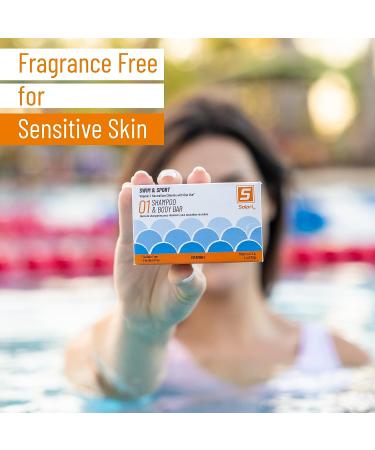 Solpri Swim Shampoo Bar 4 oz - Unscented with Vitamin C for Hair & Body - Chlorine Removal - Buy Online on SooperMarket.com
