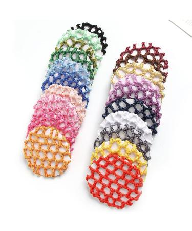 12pcs Women Hair Nets for Bun - Elastic Ballet Dance Bun Cover - Styling Accessories - Buy Online on SooperMarket.com