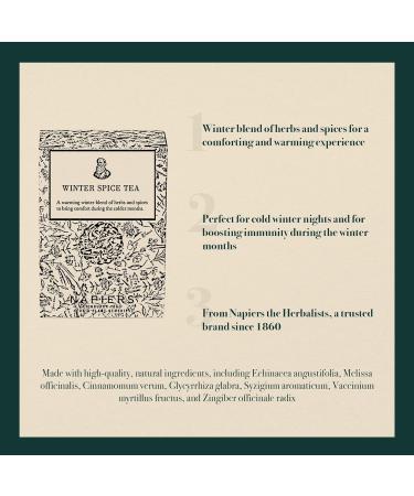 Napiers Winter Spice Herbal Tea Blend | 100g Loose Leaf Tea for Cozy Comfort in Cold Months - Buy Online on SooperMarket.com