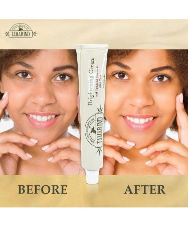 Organic Tamarind Extract Skin Brightening Cream - 1.7 fl oz - Dark Spot Cream for Body & Face - Glycerin Infused for Men & Women - Buy Online on SooperMarket.com