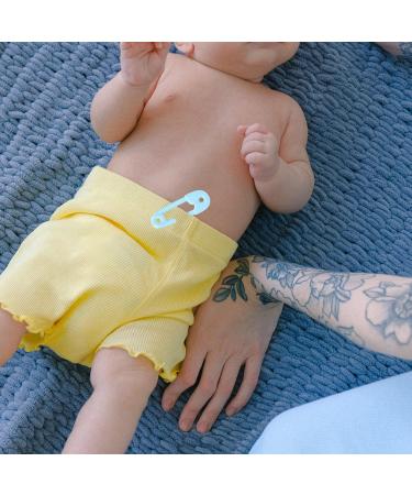 Kisangel 36pcs Safety Pin Cloth Diaper Fasteners - Vintage Style for Kids and Adults - Blue Resin - 6.4x2.5cm - Buy Online on SooperMarket.com