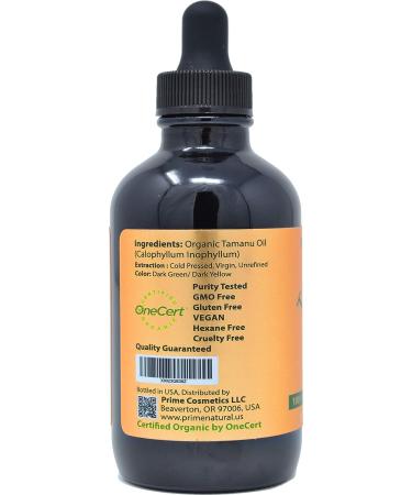 Organic Tamanu Oil - USDA Certified, Cold Pressed, 100% Pure & Unrefined (4oz) - Natural Moisturizer for Face, Hair & Skin Care - Buy Online on SooperMarket.com