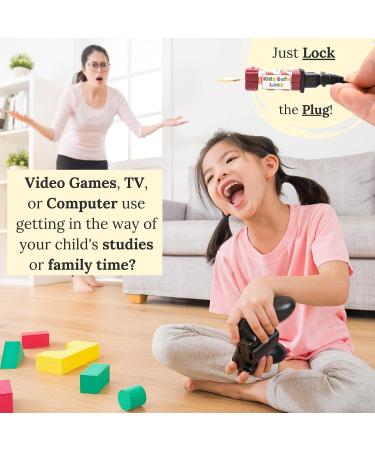 Roride Electrical Power Cord Plug Lock Device-Electrical Safety Baby Proofing Toddler Proofing Teen Proofing-OSHA Plug Lockout Approved-Prevent Dangerous Home Appliance Power Tool Injuries (RRKA) Red RR Key Alike (RRKA) - Buy Online on SooperMarket.com