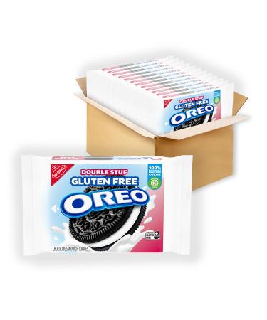 Oreo Double Stuf Gluten Free Sandwich Cookies Chocolate, 14.03 Ounce (Pack of 12)