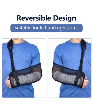 Yeloumiss Mesh Arm Sling - Lightweight Breathable Shoulder Immobilizer for Unisex - Gray - Buy Online on SooperMarket.com
