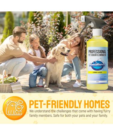 AQUAFORCE Pet Odour Eliminator Spray Strong Enzyme Odour Bacteria Eating Deodoriser & Dog Urine Neutraliser | Pet Odour Remover | Smells from Carpet Upholstery - Buy Online on SooperMarket.com