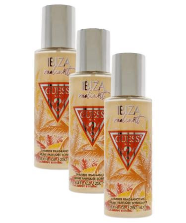 GUESS Ibiza Radiant Shimmer Fragrance Mist Women 8.4 oz (Pack of 3) Ibiza 8.4 Ounce (Pack of 3)