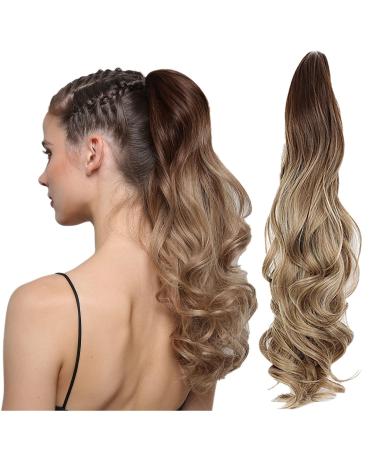 YUECI Clip-In Ponytail Extensions | Real & Synthetic Hair 45.72 cm #11 Perfect Braid Hair Extensions for Effortless Style - Buy Online on SooperMarket.com