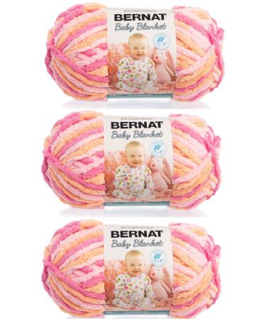 Bernat Baby Blanket Yarn (3-Pack) Peachy 161103-3510 161103-3510-peachy