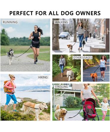 Pet Room Jogging Leash for Dogs - Elastic & Reflective Running Leash with Hip Belt for Large & Medium Dogs - Perfect for Running Jogging & Hiking - Buy Online on SooperMarket.com