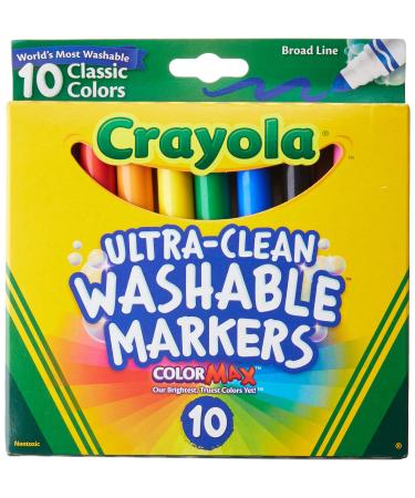 Crayola Ultraclean Broadline Classic Washable Markers (2-Pack)