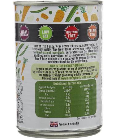 Organic Chickpea and Vegetable Curry 400g - Gluten-Free & Easy to Prepare - Buy Online on SooperMarket.com