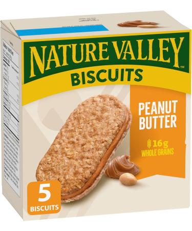 NATURE VALLEY Peanut Butter Biscuits Snacks Oat Biscuits with Peanut Butter Filling & Peanut Butter Crunchy Granola Bars No Artificial Colours No Artificial Flavours Valentine+ 10 Count (Pack of 1) - Buy Online on SooperMarket.com
