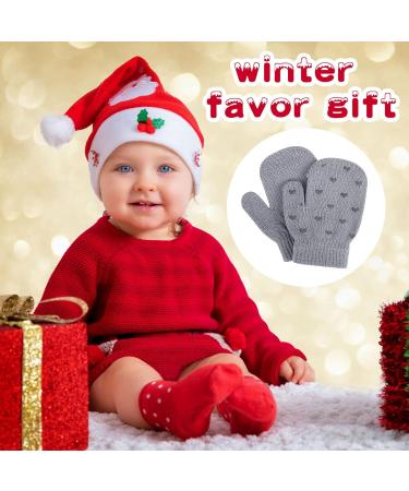Kids Winter Warm Knitted Dinosaur Paw Star Mittens for 1-4 Year Olds - Buy Online on SooperMarket.com