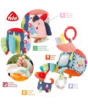 Fehn Motoric Cubes Haus Color Friends - Baby Activity Toy for Strollers Cots & Seats | Ages 0+ Months - Buy Online on SooperMarket.com