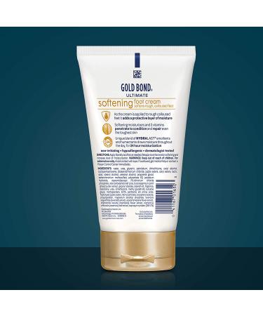 Gold Bond Ultimate Softening Foot Cream with Shea Butter - 4 oz | Soften Rough & Calloused Feet | Pack of 1 - Buy Online on SooperMarket.com