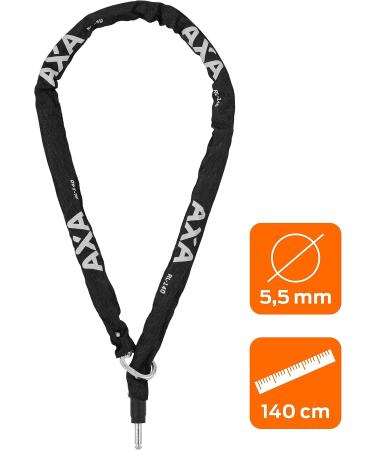 AXA 424003 RLC Black Chain with Bag Connection - 140 cm | Secure Your Belongings Internationally - Buy Online on SooperMarket.com