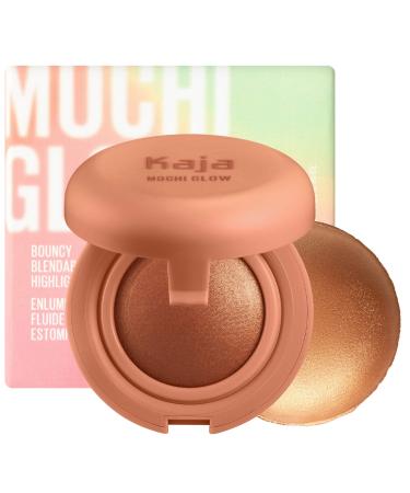 Kaja Highlighter - Mochi Glow | 4 Shades  Blendable  Natural-looking  Compact  Bite-size  04 Stardust  0.15 Oz