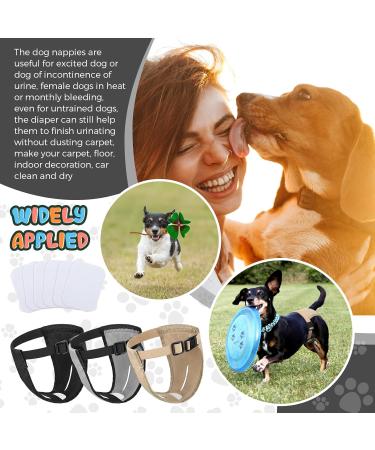 3-Pack Dog Diapers & Trousers for Bitches - Adjustable Washable Monthly Heat Protection - Buy Online on SooperMarket.com