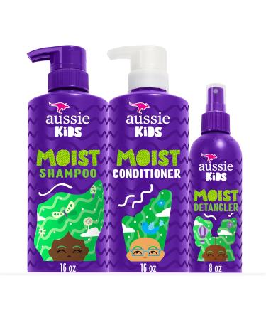 Aussie Deep Conditioner for Dry Hair with Avocado and Jojoba Oil & Kids Sulfate Free Shampoo Conditioner and Detangler Bundle Paraben Free (1 186 mL Total) - Buy Online on SooperMarket.com