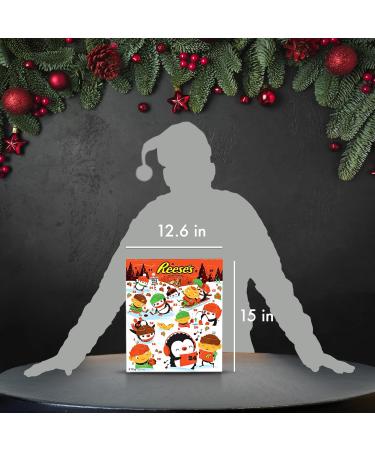 Reese's Peanut Butter & Milk Chocolate Advent Calendar 2024 - Christmas & Holiday Chocolate Assorted Candy for Christmas 212g - Buy Online on SooperMarket.com