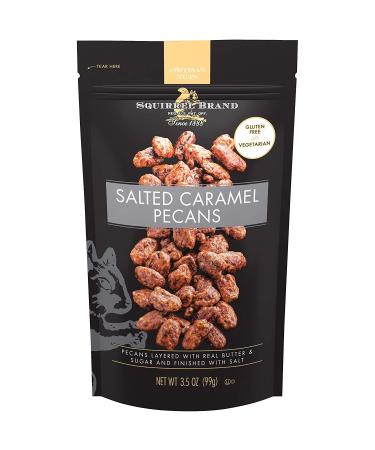 SQUIRREL BRAND Artisan Salted Caramel Pecans 3.5 oz - Pack of 6 | Gourmet Nuts - Buy Online on SooperMarket.com