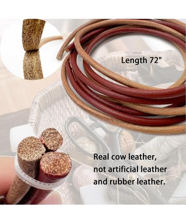 Jones/Singer Sewing Machine Belt Parts 2 Pcs - Genuine Cow Leather Conveyor Belt - Universal Fit - 72 Inch Super Long Size - 13/64 Inch Diameter - Buy Online on SooperMarket.com