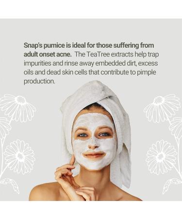 Snap Microfine Exfoliant Facial Scrub for Normal to Oily Skin Contains 100% Natural Pumice and Extracts of Tea Tree Chamomile & Aloe Vera 180ml - Buy Online on SooperMarket.com