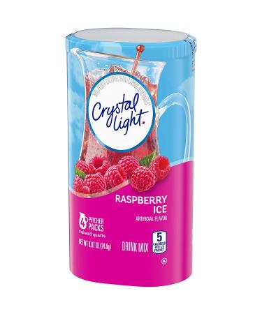 Crystal Light Raspberry Ice Drink Mix - 0.87oz (Pack of 4) | 8-Quart Packets | Refreshing Raspberry Flavor - Buy Online on SooperMarket.com