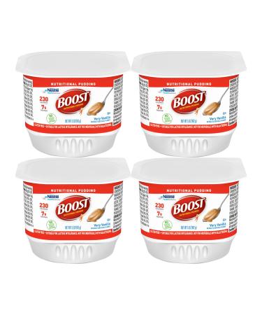 Nestle Boost Nutritional Pudding, Very Vanilla,4 Count 5 Ounce (Pack of 4)