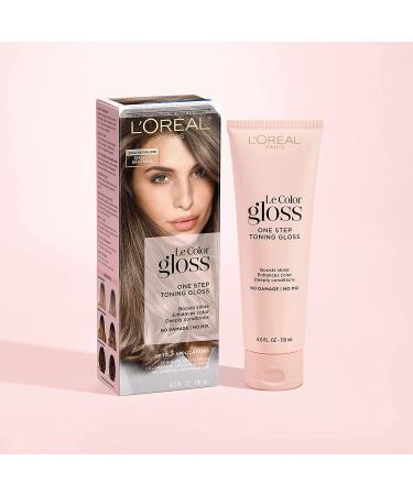 L'Oreal Paris Le Color Gloss In-Shower Toning Hair Gloss - Neutralizes Brass, Conditions, Boosts Shine - Smoky Bronde, 4 oz - Buy Online on SooperMarket.com
